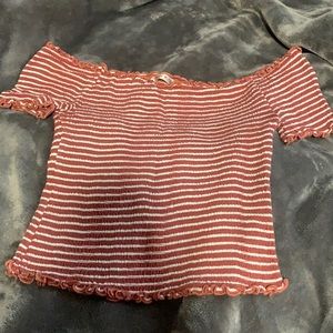 off the shoulder crop top